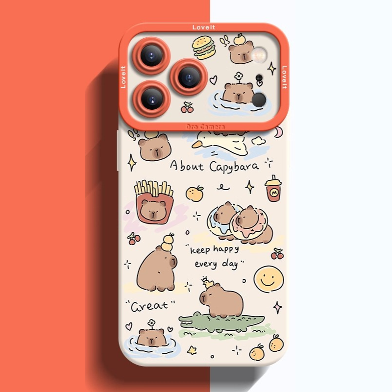 卡皮巴拉液態矽膠全包防摔軟殼