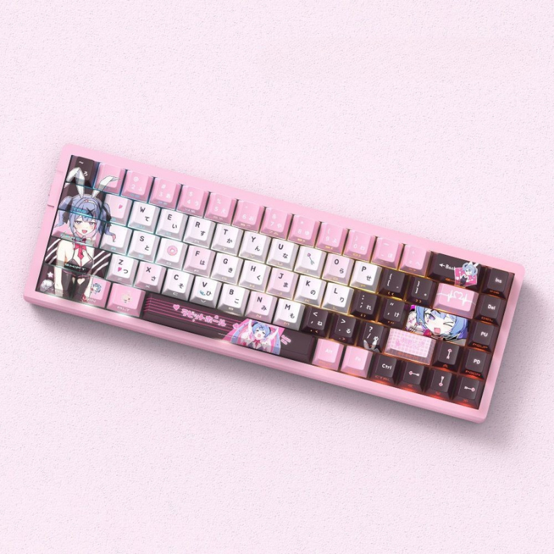 初音兔子洞 二次元側刻透光機械鍵盤