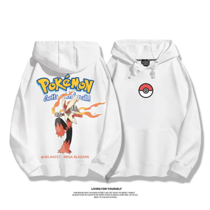 寶可夢 超級進化 2025秋冬新款 親子情侶男女連帽衛衣