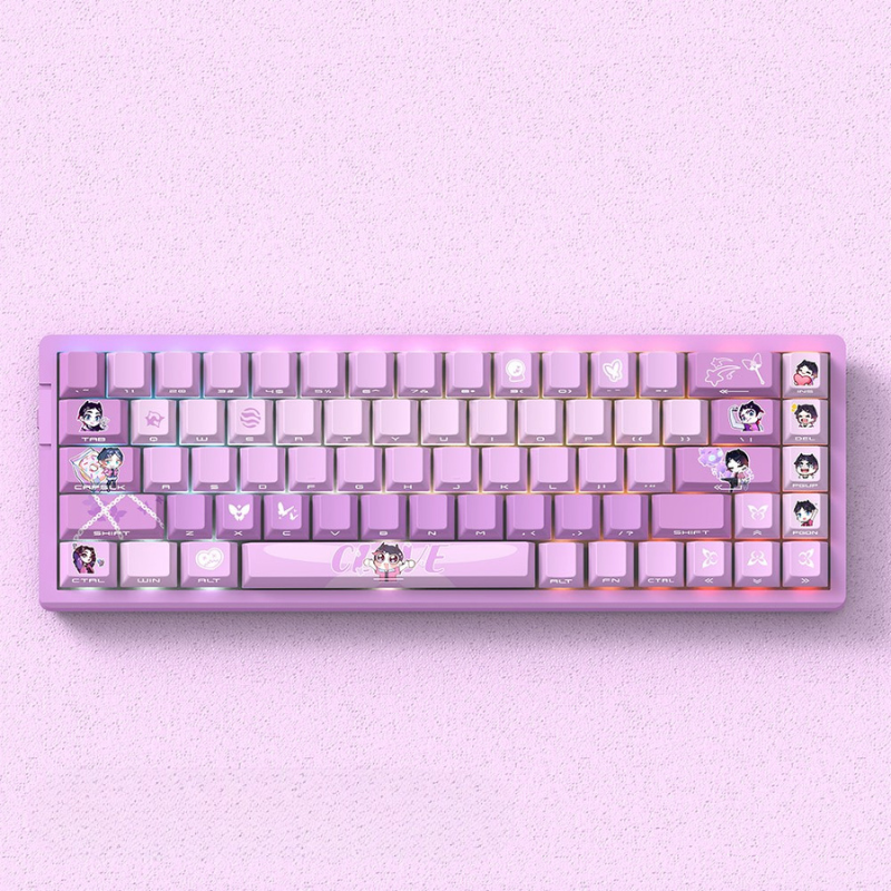 Valorant 慕蝶 聯名二次元側刻無線機械鍵盤