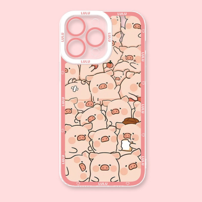 罐頭豬LuLu天使眼透明防摔軟殼