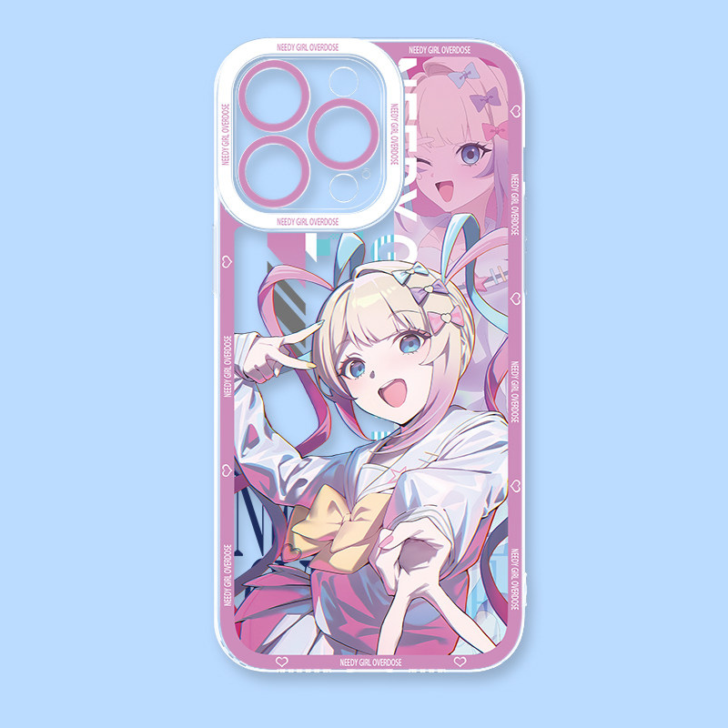 主播女孩重度依賴天使眼透明手機殼