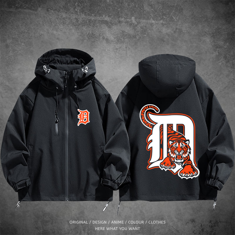 底特律老虎 Detroit Tigers 棒球機能外套｜防風防水戶外衝鋒衣