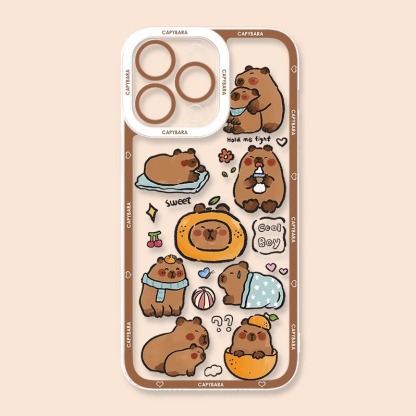 卡皮巴拉天使眼透明防摔軟殼-ZUIHANG SHOP