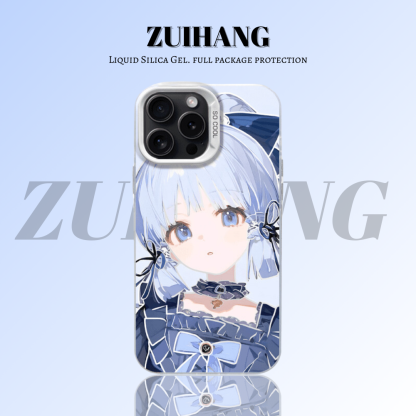 原神彩銀線條漸變防摔手機殼-ZUIHANG SHOP