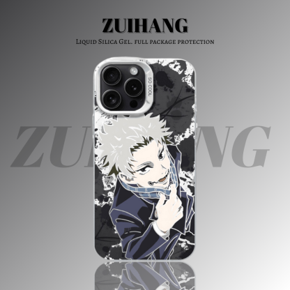 咒術迴戰彩銀線條漸變防摔手機殼-ZUIHANG SHOP