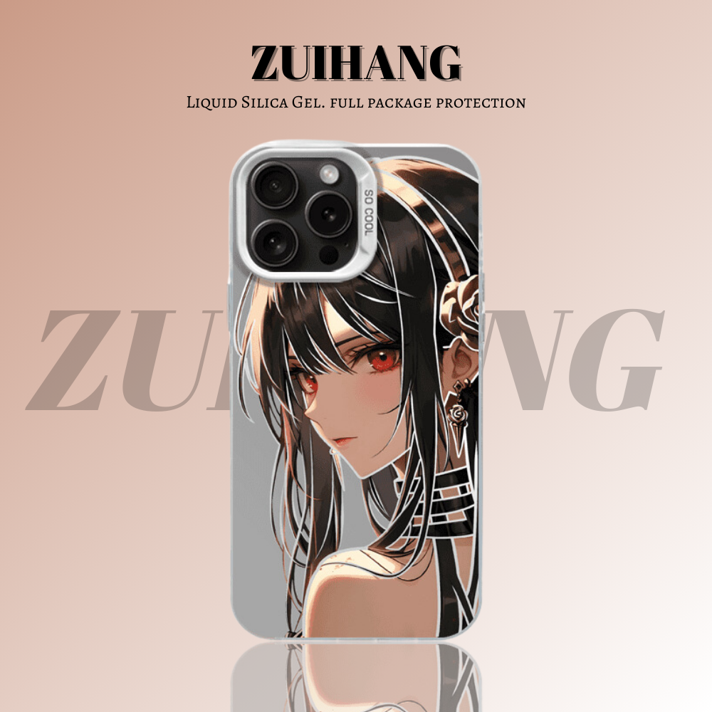 間諜家家酒彩銀線條漸變防摔手機殼-ZUIHANG SHOP