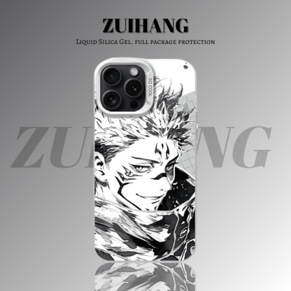咒術迴戰彩銀線條漸變防摔手機殼-ZUIHANG SHOP