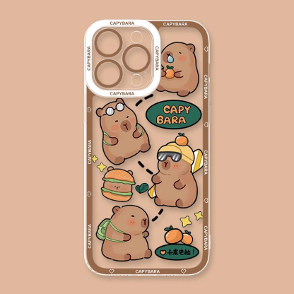 卡皮巴拉天使眼透明防摔軟殼-ZUIHANG SHOP