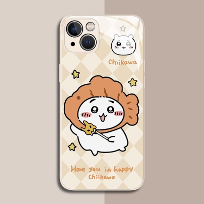 Chiikawa情侶新款高清全包防摔玻璃殼-ZUIHANG SHOP