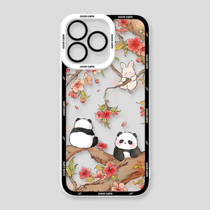 熊貓兔子天使眼透明防摔軟殼-ZUIHANG SHOP