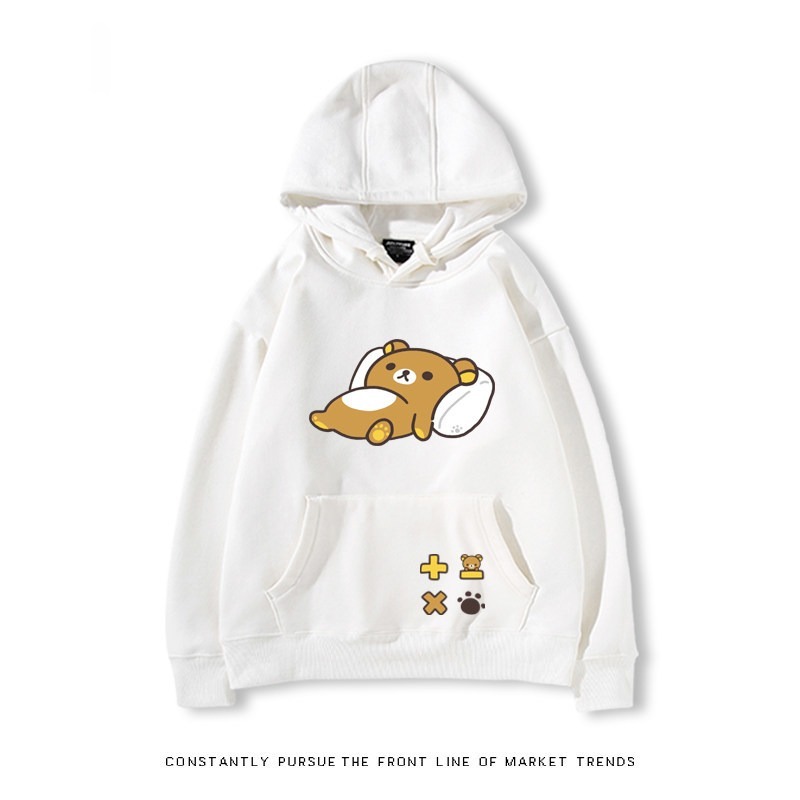 拉拉熊 秋冬新款 親子情侶裝連帽衛衣