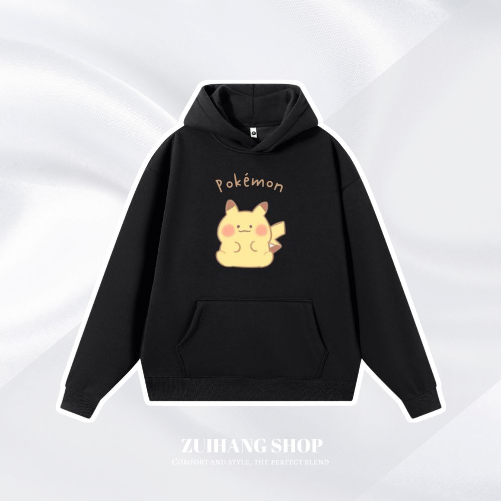 寶可夢Q版新款 親子情侶男女款連帽衛衣-ZUIHANG SHOP