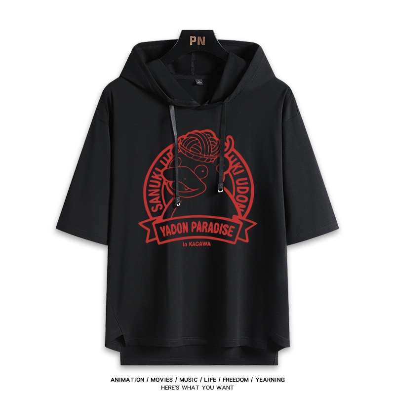 寶可夢新款 親子情侶男女款連帽短袖T恤-ZUIHANG SHOP