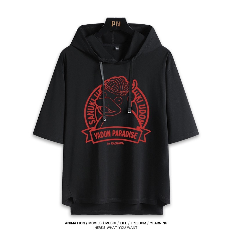 寶可夢新款 親子情侶男女款連帽短袖T恤-ZUIHANG SHOP