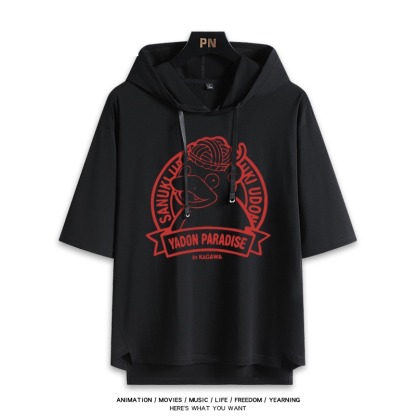 寶可夢新款 親子情侶男女款連帽短袖T恤-ZUIHANG SHOP