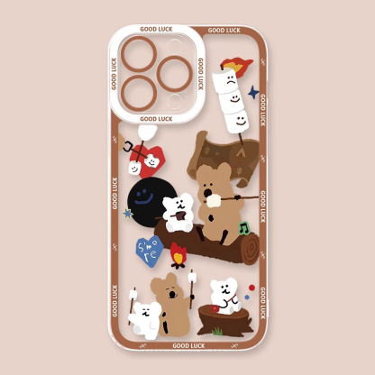 柿子椒熊天使眼透明防摔軟殼-ZUIHANG SHOP