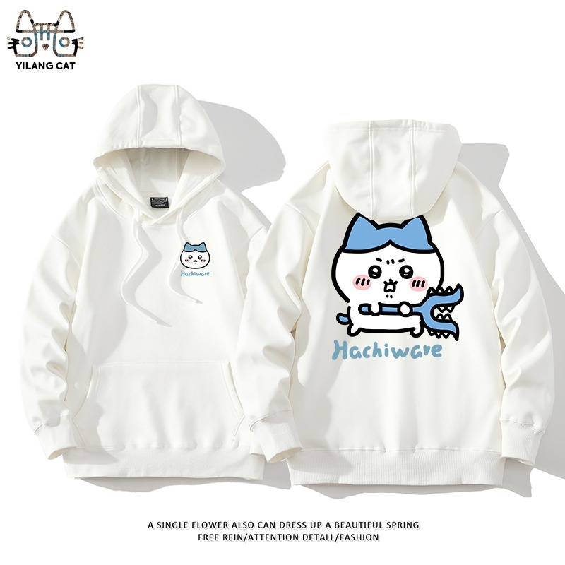 Chiikawa聯名衛衣2025秋冬新款親子情侶裝連帽衛衣