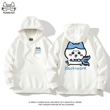 Chiikawa聯名衛衣2025秋冬新款親子情侶裝連帽衛衣