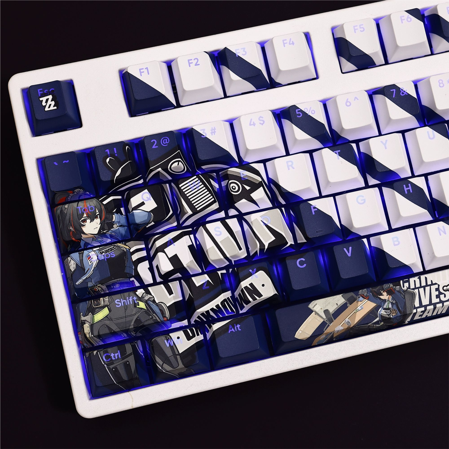 朱鳶透光RGB108鍵標準配列衛星軸鍵帽-ZUIHANG SHOP