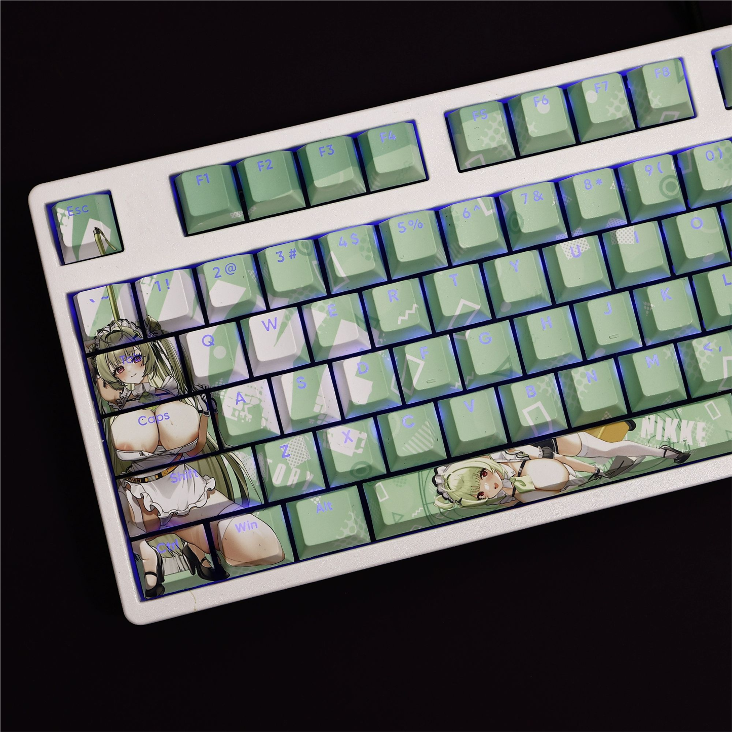 索達透光RGB108鍵標準配列衛星軸鍵帽