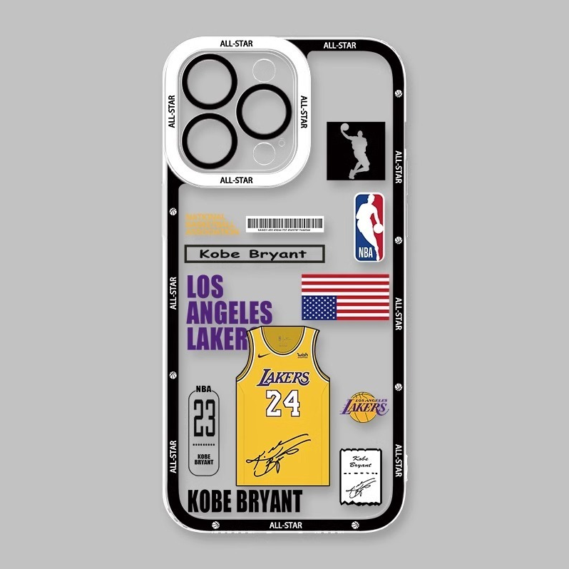 喬丹NBA籃球天使眼透明防摔軟殼