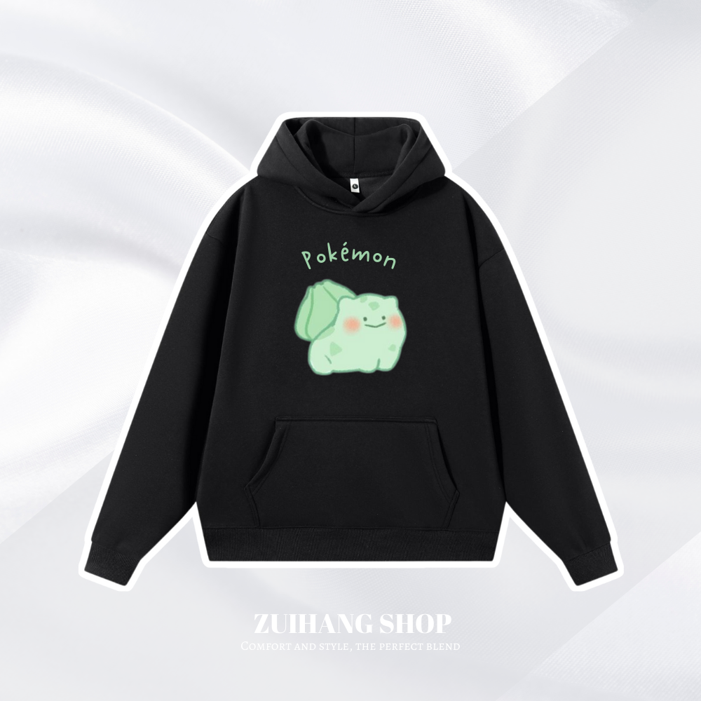 寶可夢Q版新款 親子情侶男女款連帽衛衣-ZUIHANG SHOP