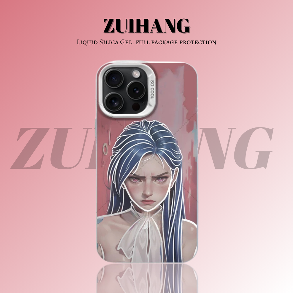 英雄聯盟：奧術彩銀線條漸變防摔手機殼-ZUIHANG SHOP