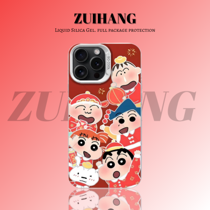 蠟筆小新彩銀防摔手機殼-ZUIHANG SHOP