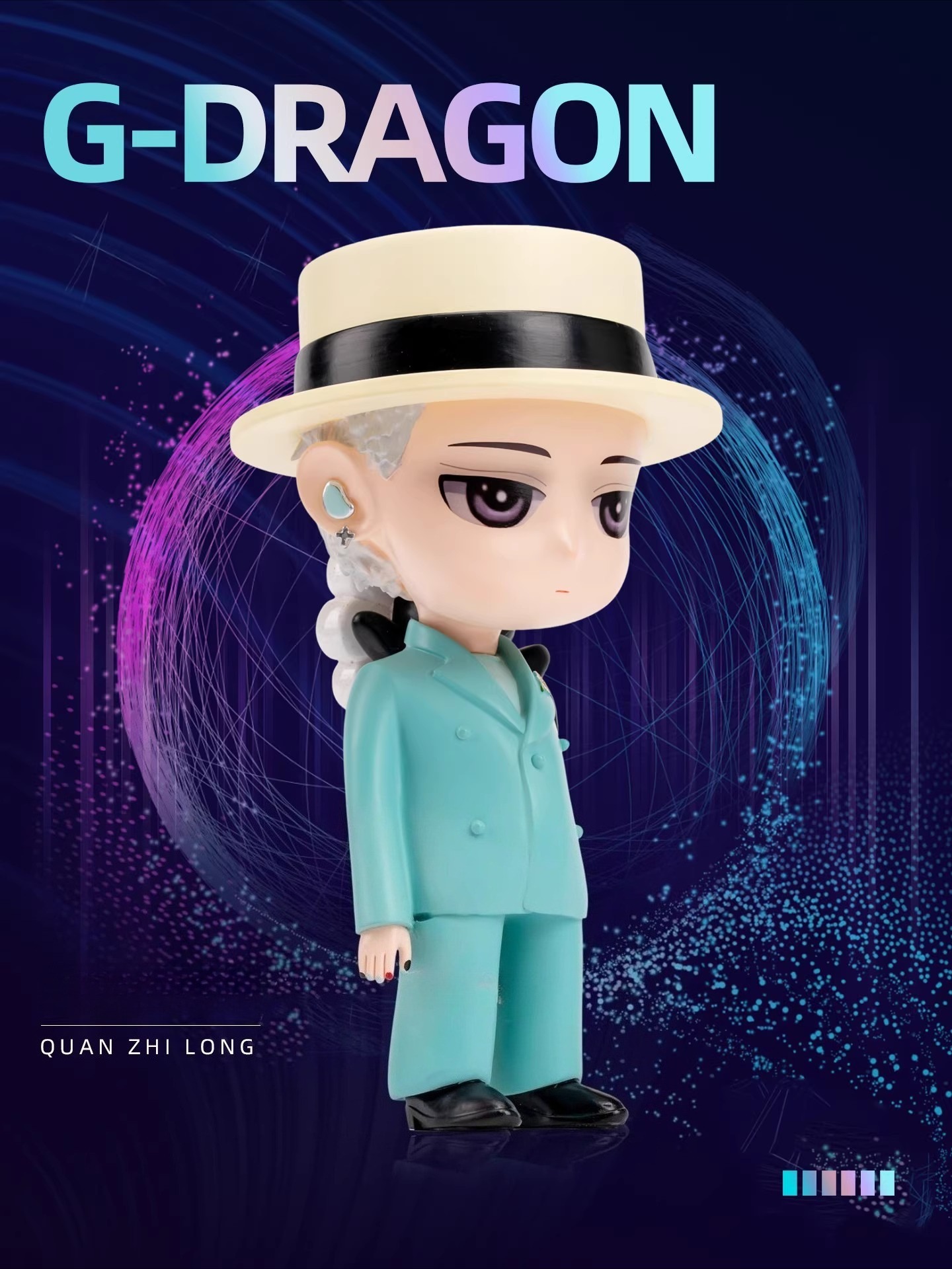 致敬權志龍 GD G-Dragon 2025 舞台藍色西裝-ZUIHANG SHOP