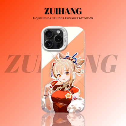 原神彩銀線條漸變防摔手機殼-ZUIHANG SHOP