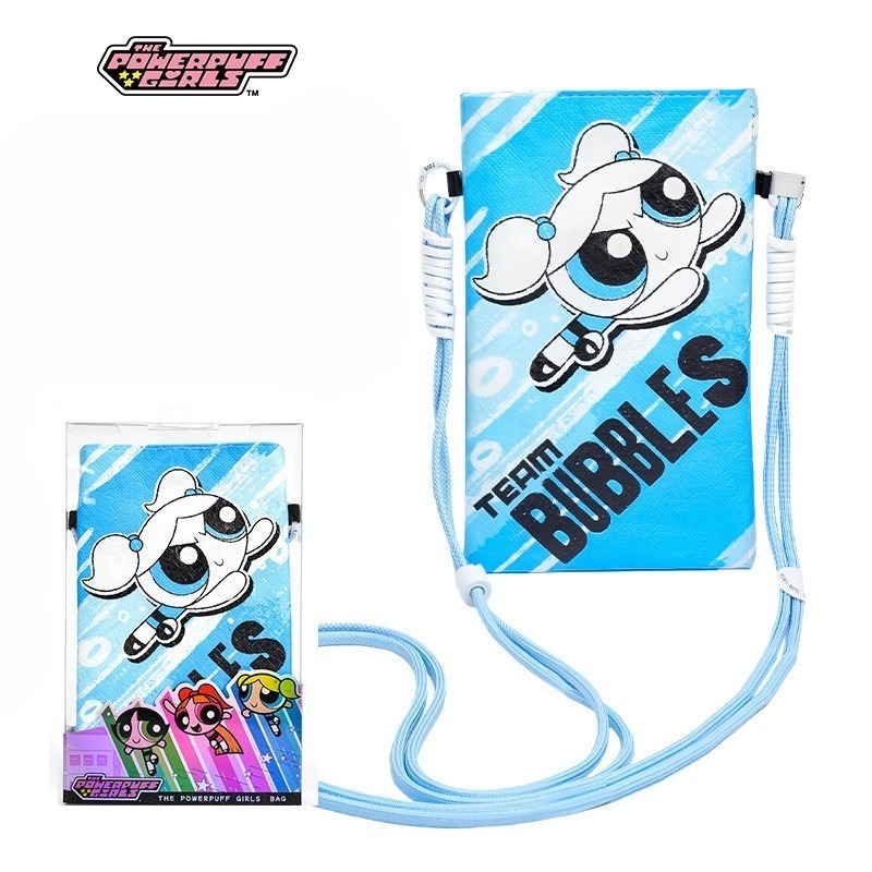 飛天小女警多巴胺包 花花泡泡毛毛斜挎包