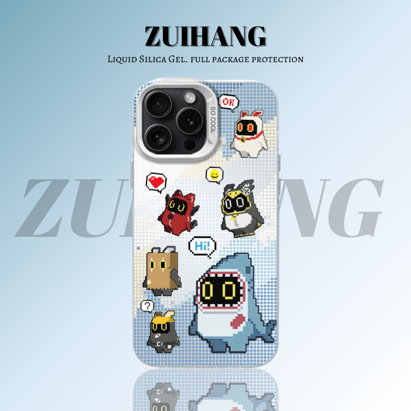 絕區零彩銀線條漸變防摔手機殼-ZUIHANG SHOP