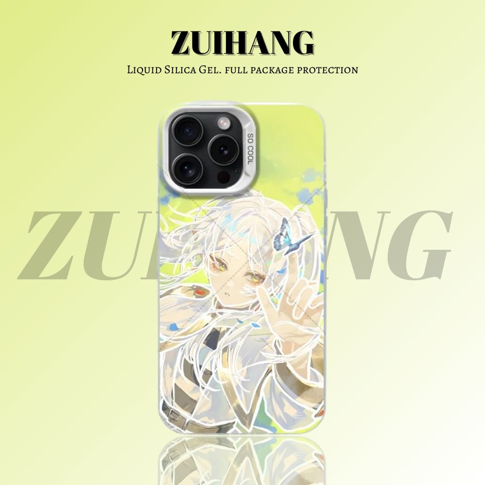 芙莉蓮彩銀線條漸變防摔手機殼-ZUIHANG SHOP