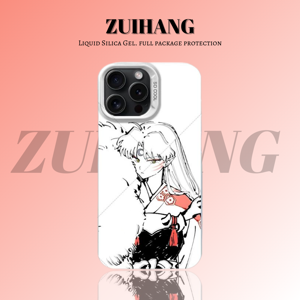 犬夜叉彩銀線條漸變防摔手機殼-ZUIHANG SHOP