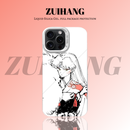 犬夜叉彩銀線條漸變防摔手機殼-ZUIHANG SHOP