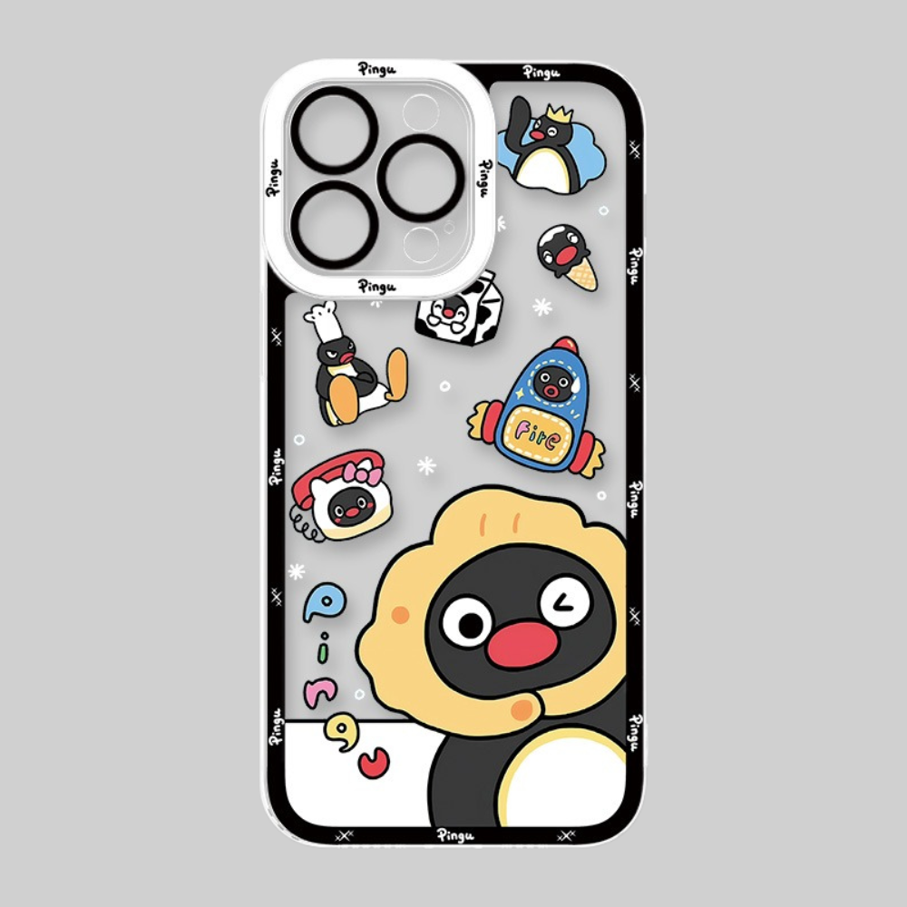 Pingu企鵝天使眼透明防摔軟殼-ZUIHANG SHOP