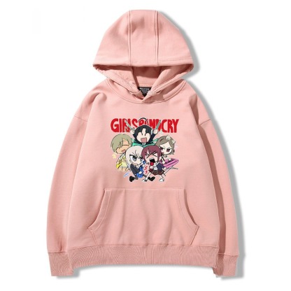 Girls Band Cry 秋冬新款 親子情侶裝連帽衛衣