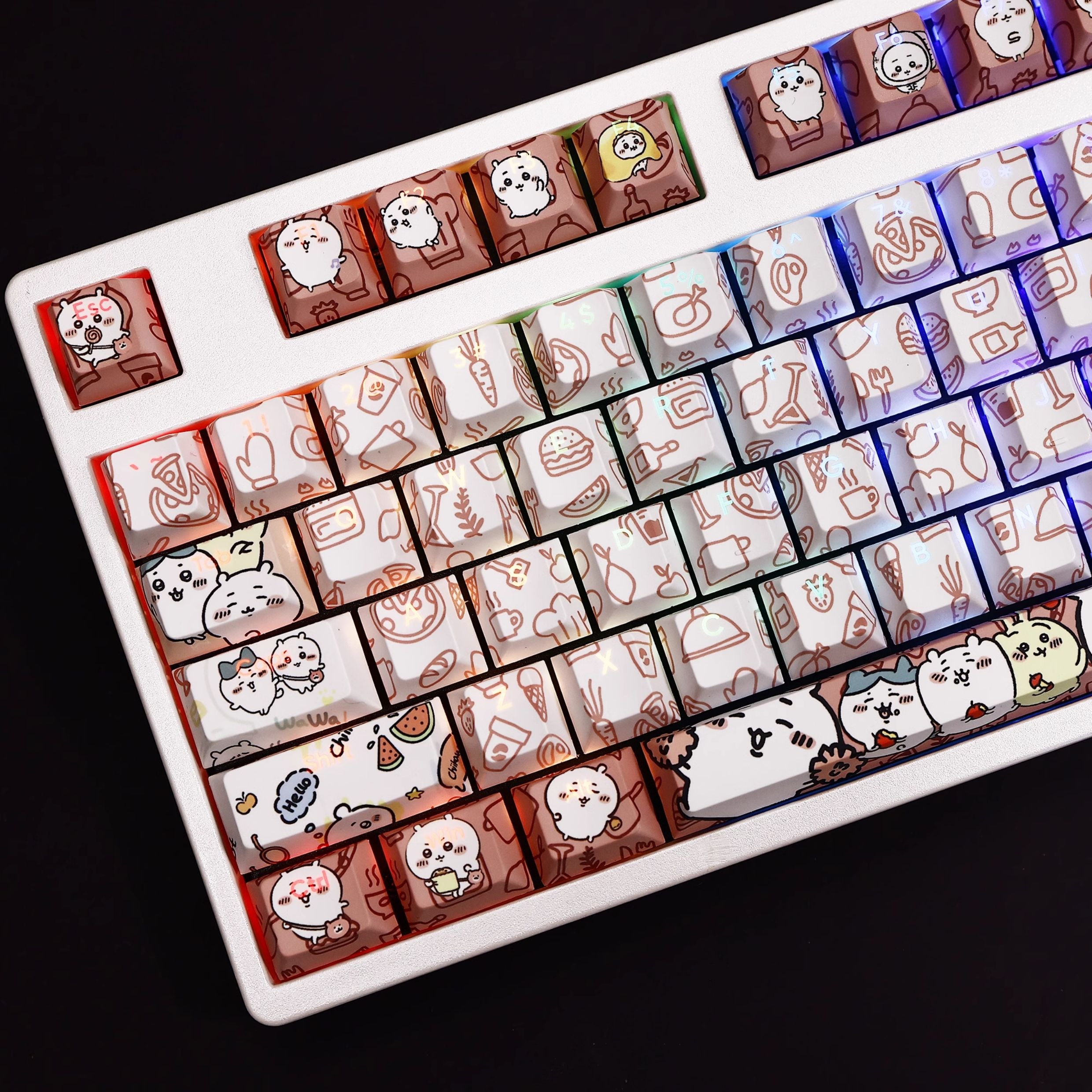 Chiikawa透光RGB108鍵標準配列衛星軸鍵帽-ZUIHANG SHOP