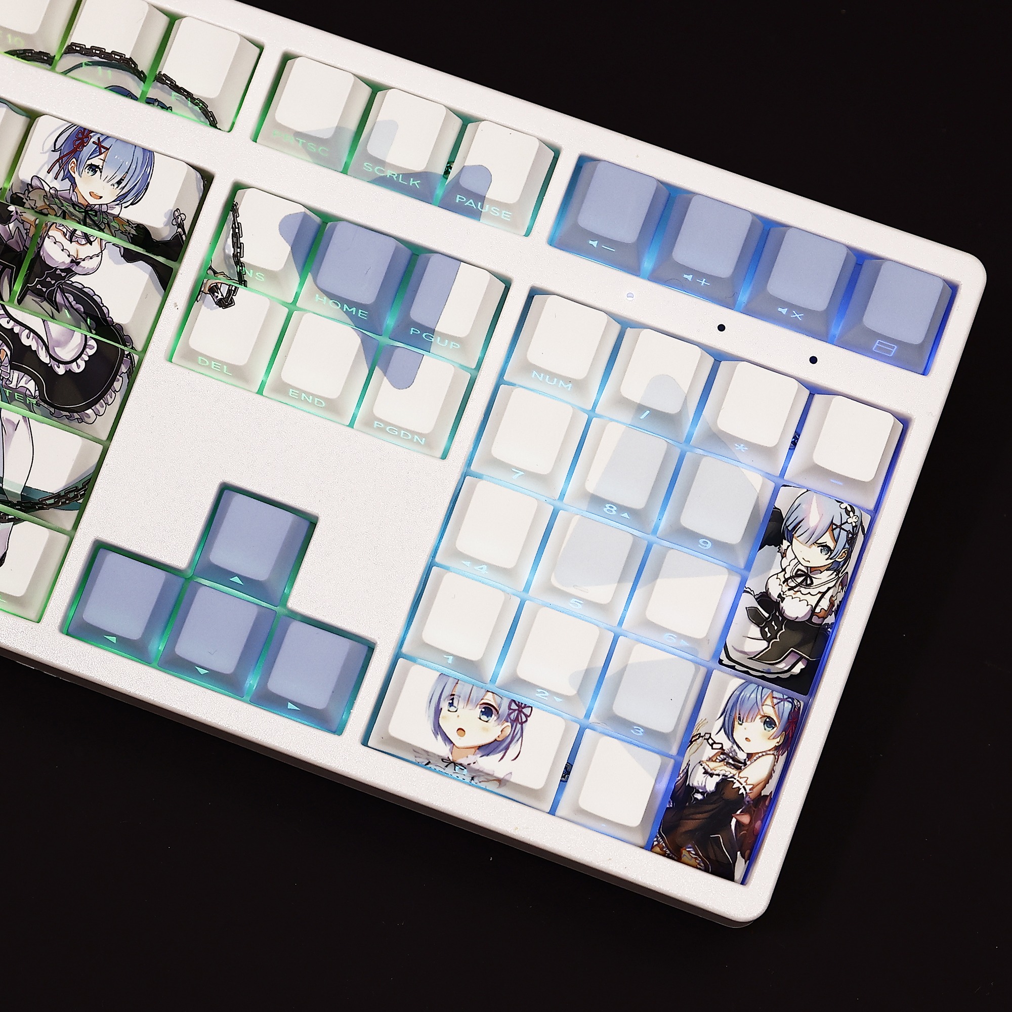 蕾姆透光RGB108鍵標準配列衛星軸鍵帽-ZUIHANG SHOP