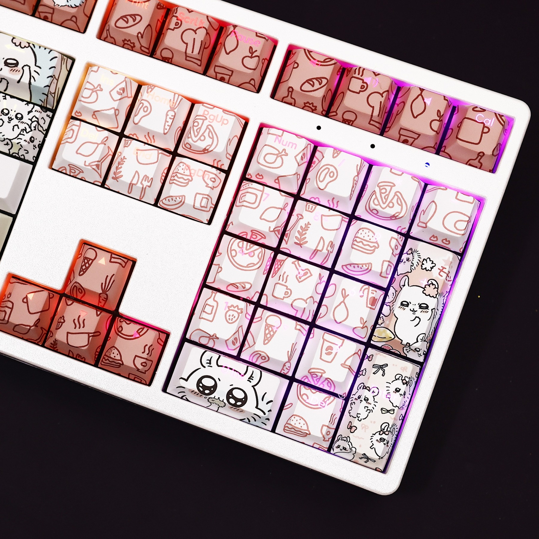 Chiikawa透光RGB108鍵標準配列衛星軸鍵帽-ZUIHANG SHOP