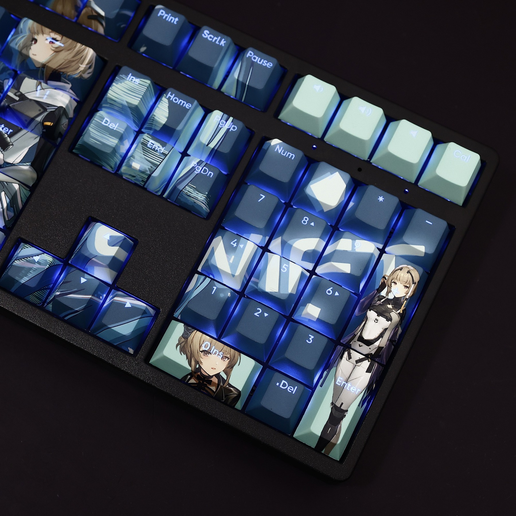 茉莉安透光RGB108鍵標準配列衛星軸鍵帽-ZUIHANG SHOP