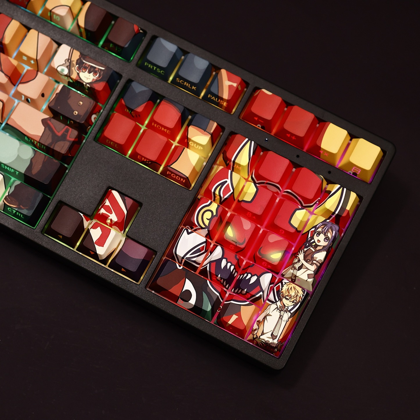 地縛少年花子君透光RGB108鍵標準配列衛星軸鍵帽-ZUIHANG SHOP