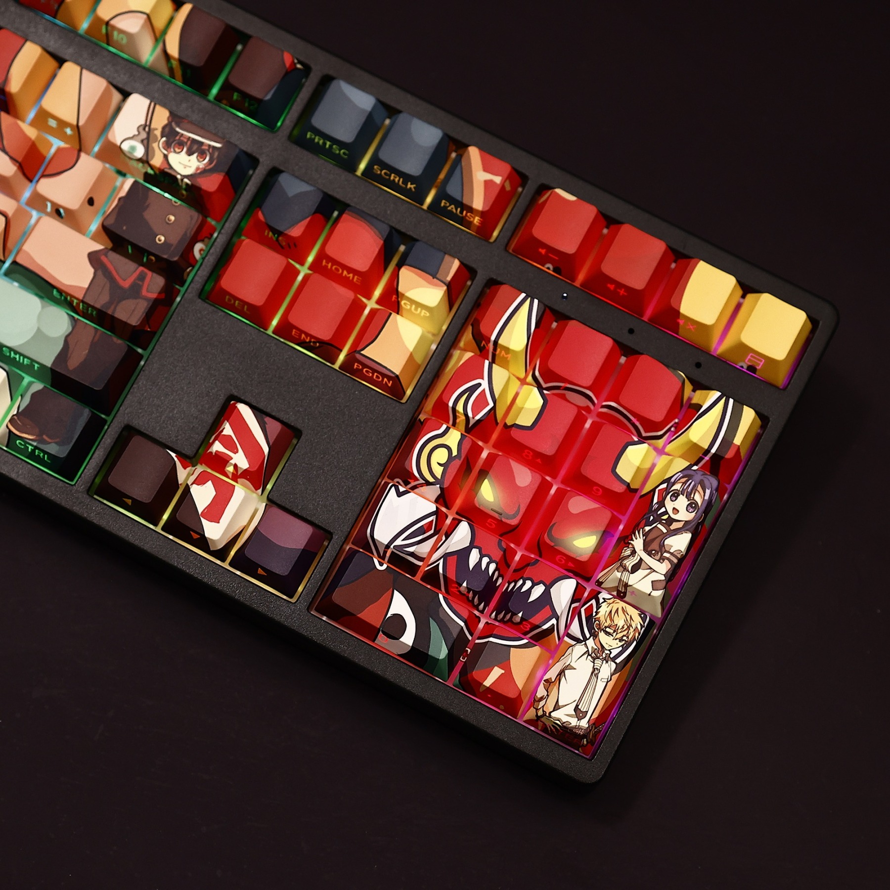 地縛少年花子君透光RGB108鍵標準配列衛星軸鍵帽-ZUIHANG SHOP