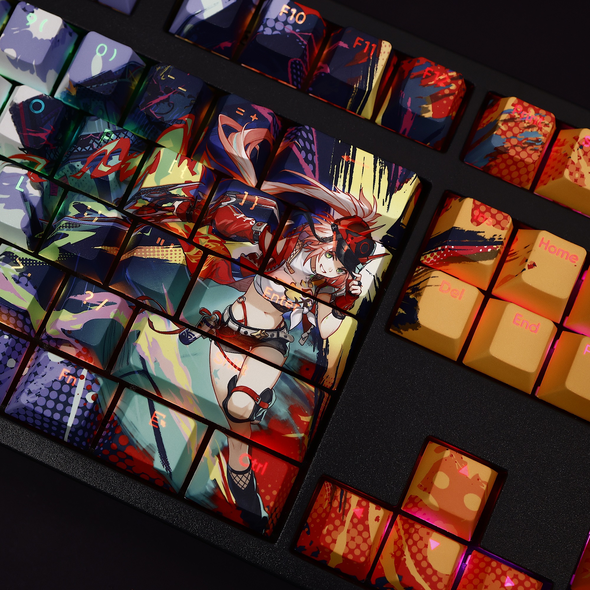 崩壞星穹鐵道亂破透光RGB108鍵標準配列衛星軸鍵帽-ZUIHANG SHOP