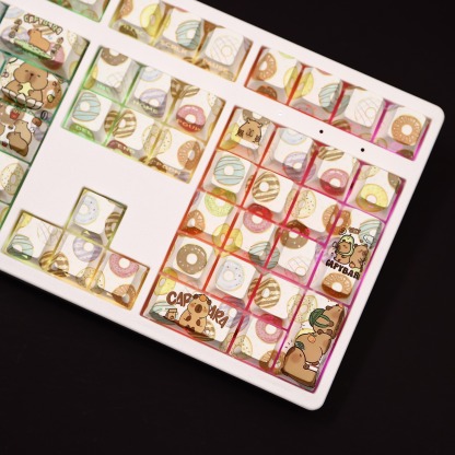 卡皮巴拉透光RGB108鍵標準配列衛星軸鍵帽-ZUIHANG SHOP