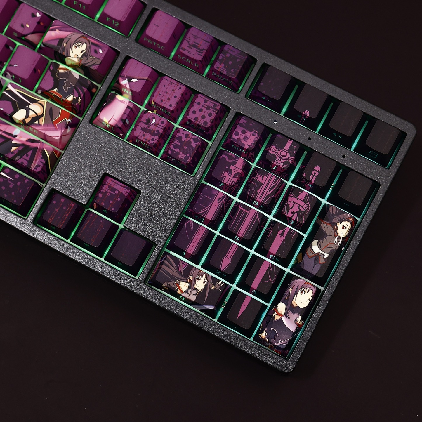 紺野木棉季透光RGB108鍵標準配列衛星軸鍵帽-ZUIHANG SHOP