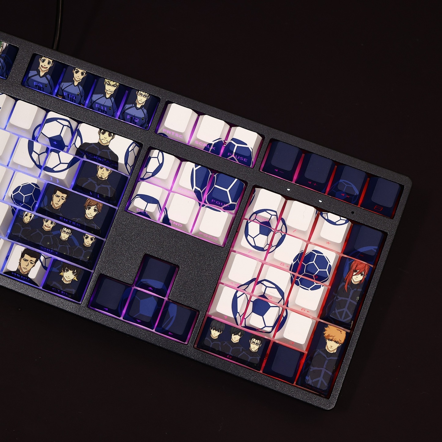 藍色監獄透光RGB108鍵標準配列衛星軸鍵帽-ZUIHANG SHOP