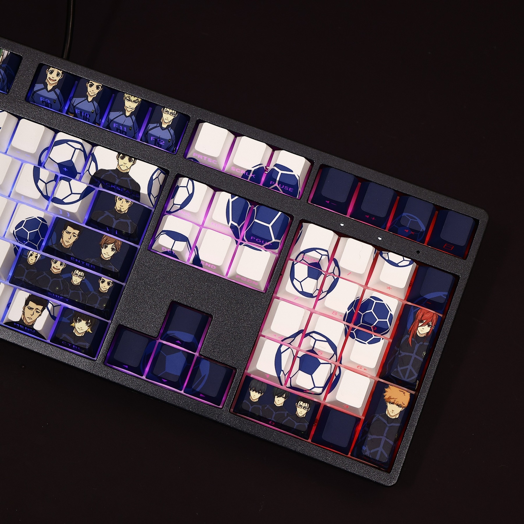 藍色監獄透光RGB108鍵標準配列衛星軸鍵帽-ZUIHANG SHOP