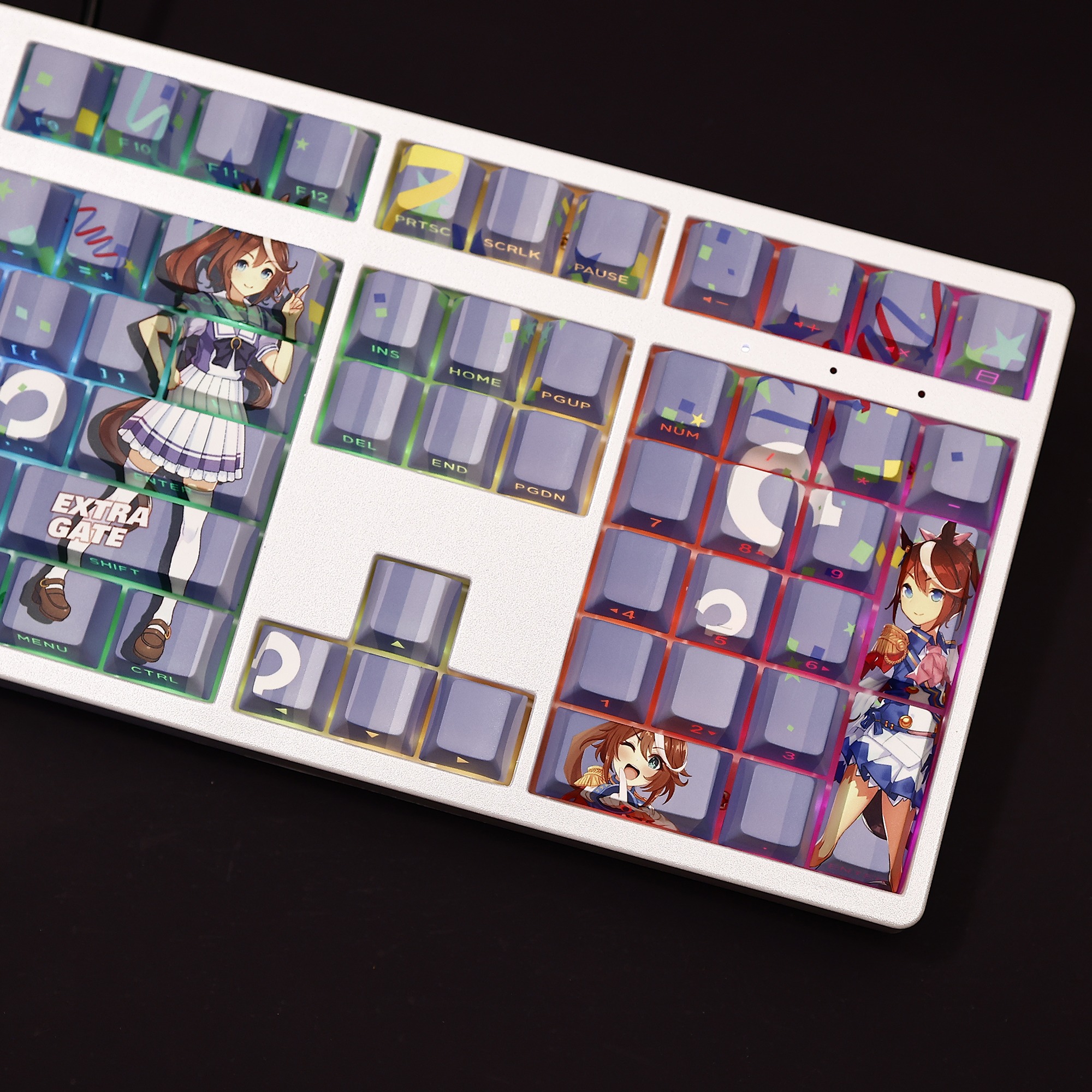 東海帝皇賽馬娘透光RGB108鍵標準配列衛星軸鍵帽-ZUIHANG SHOP